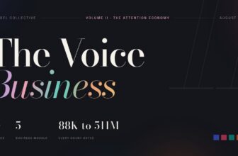 The Voice Business, Vol. II: The Attention Economy. 30 profiles, 5 business models.