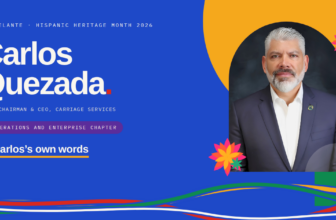 Carlos Quezada, Adelante 2026 honoree. Share card.
