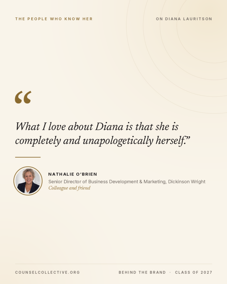 Nathalie O’Brien on Diana Lauritson card