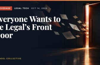 Coverage: Everyone Wants to Be Legal’s Front Door. An open door spilling warm light as letters fly toward it.