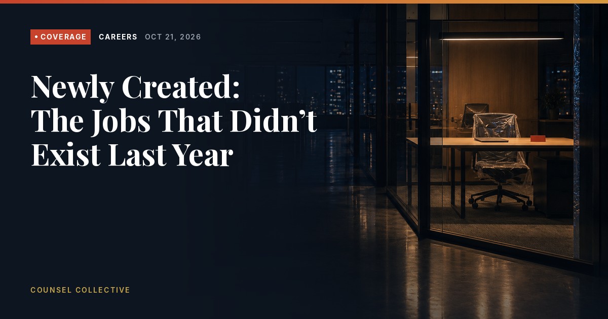 Coverage, Careers: Newly Created: The Jobs That Didn’t Exist Last Year.